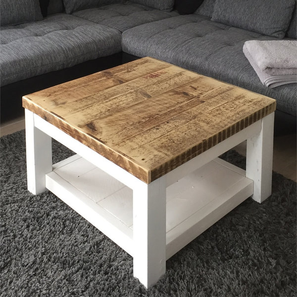 Bauholz-Lounge-Tisch | Einlegeboden | Landhausstil | Couchtisch | Gerüstholz | timber classics Ascheberg