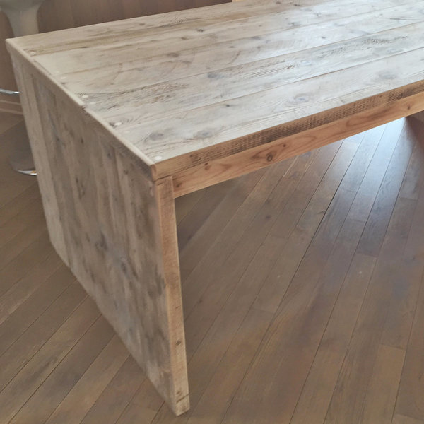 Bauholz-Tisch, Brückentisch, Standard