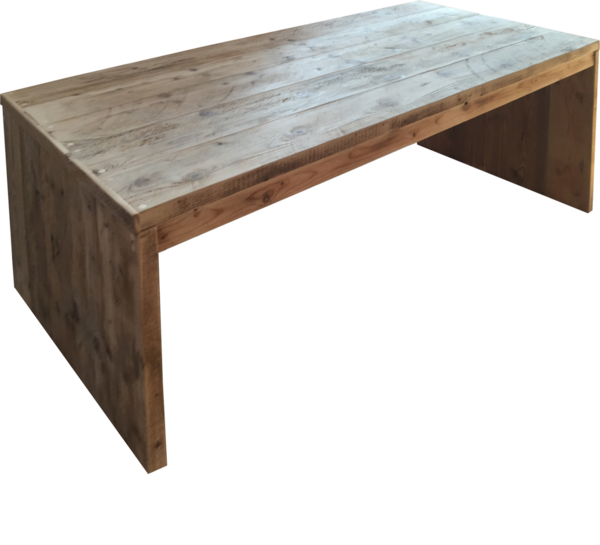 Bauholz-Tisch, Brückentisch, Standard